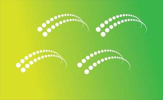 Abstract dotted swirl patterns with curved waves and gradient background vector