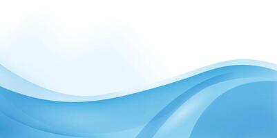 Abstract blue waves background, minimal waves design concept vector
