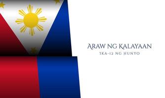 Philippines independence day design with white background vector