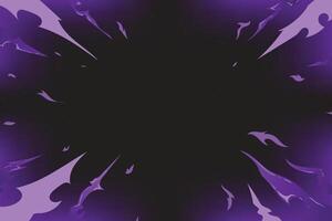 Abstract flat-style violet space background featuring glowing energy splash and cosmic elements. Ideal for futuristic, sci-fi, or fantasy design needs with bold aesthetic and creative flow. vector
