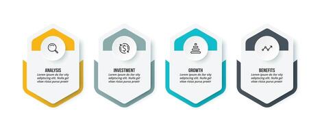 Business concept template with option vector