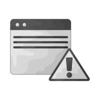 web alert illustration vector