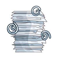 Illustration of Paper Stack vector