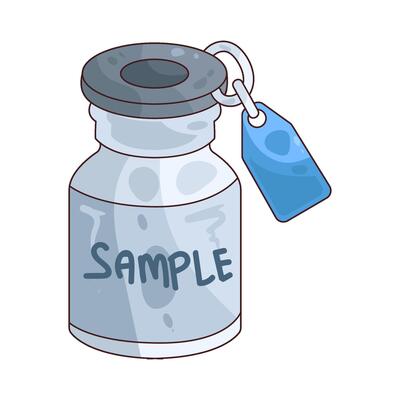 illustration of Sample bottle