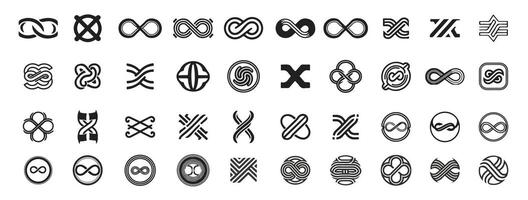 A set of different designs for a circle vector