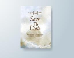 Tropical save the date card with transparent layers vector
