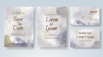 Boho invitation template with muted background vector