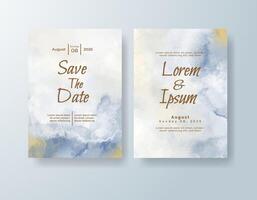 Vintage invitation template with subtle gradients vector