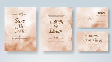 Boho save the date card with soft pastel tones vector