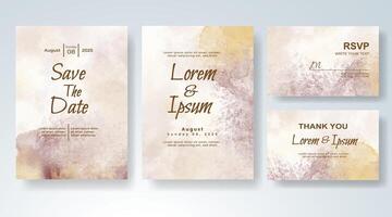 Rustic save the date card with dreamy composition vector