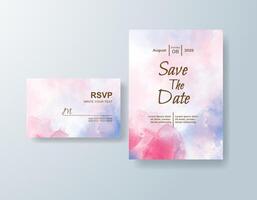 Blush Pink digital invite with transparent layers vector