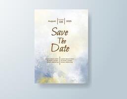 Elegant save the date card with soft pastel tones vector