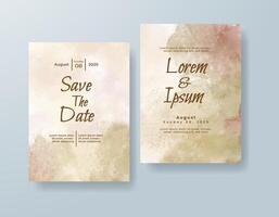 Vintage save the date card with muted background vector