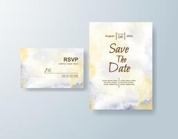 Greenery invitation template with subtle gradients for you vector