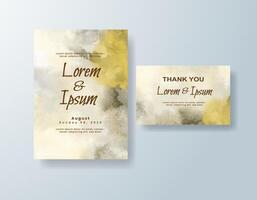 Tropical save the date card with delicate ink splashes color vector