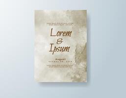 Boho engagement invitation with muted background vector