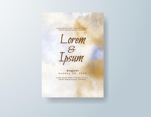Gold-Accented RSVP card with canvas texture