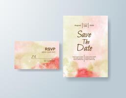 Gold-Accented invitation suite with muted background vector
