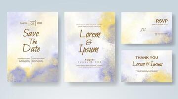Minimalist invitation suite with transparent layers for you vector
