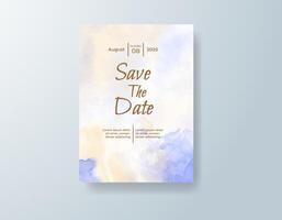 Romantic invitation template with muted background vector