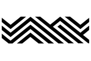A geometric zigzag pattern isolated on white background vector