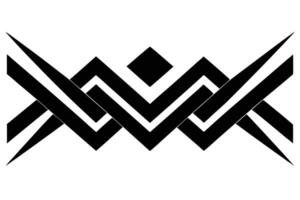 Abstract geometric black and white design with sharp angles vector
