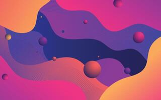 Abstract fluid gradient background vector