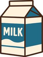 Simple and Minimalistic Milk Carton Design vector