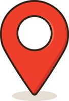 Red Map Location Pin vector