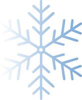 Simple Snowflake Line Drawing vector