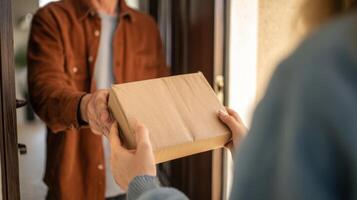 Package delivered to the wrong address causing confusion for the neighbor receiving it photo