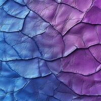 Dragon Scale Leather Texture Gradient in Blue, Purple, and Pink Fantasy Reptile Hide Seamless Pattern photo