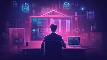 Future of Real Estate Investment Analyzing Data and Trends with Advanced Technology for Smart Property Management and Acquisition photo