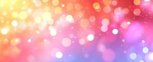 Abstract background showcasing a vibrant array of blurred lights and gentle gradients photo