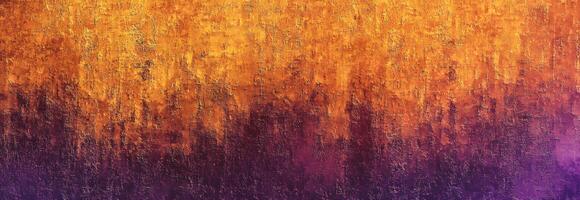 Abstract texture displays an orange surface blending into purple hues with unique aging patterns photo