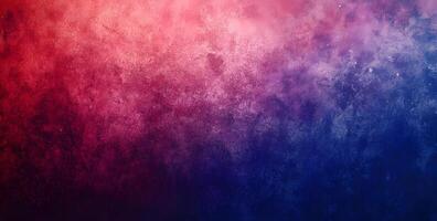 Abstract textured canvas shifts in color from vibrant red to deep blue gradually photo