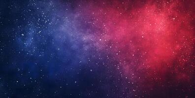 Celestial canvas displays a stunning cosmic backdrop with blending crimson and azure space dust photo