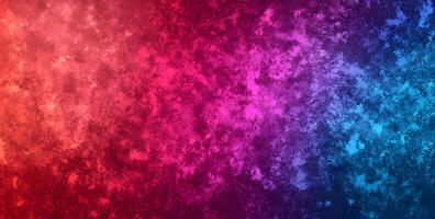 Colorful grunge texture with gradient transition from red to blue creates a vibrant scene photo