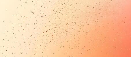 Copper confetti softly scatters and fades across a background transitioning from light peach to warm apricot photo
