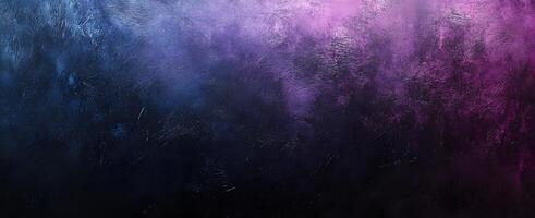 Dark textured background featuring blue gradually transitioning into violet and pink hues creates depth photo