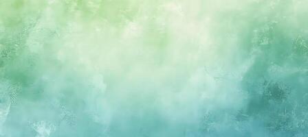 Subtle gradient of light green transitions to turquoise with a textured overlay giving the background depth photo