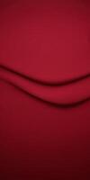 Elegant red fabric with smooth curves showcasing texture and depth, perfect for backgrounds or design projects, textile art concept photo