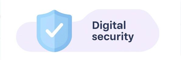 Digital shield icon representing online protection and safety measures for data privacy and security in the digital age security concept photo