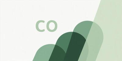 Abstract green geometric shapes with soft gradients and copy space for design, featuring layered curves and a modern aesthetic photo