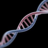 DNA double helix structure with intricate details showcasing genetic information and molecular biology concepts in a visually striking representation photo