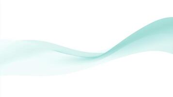 Soft aqua wave illustration with smooth curves and gentle gradients, creating a serene atmosphere, ideal for backgrounds and design projects with copy space photo