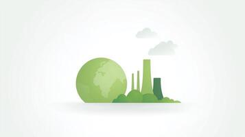 An illustration of an eco - friendly environment photo