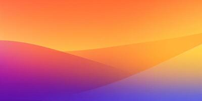 Abstract background with flowing orange and purple waves creating gradient effect photo