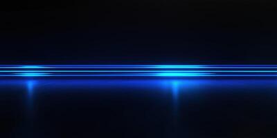 Futuristic blue laser beams creating a modern background photo
