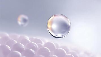 A close up of a white egg on top of a white ball photo